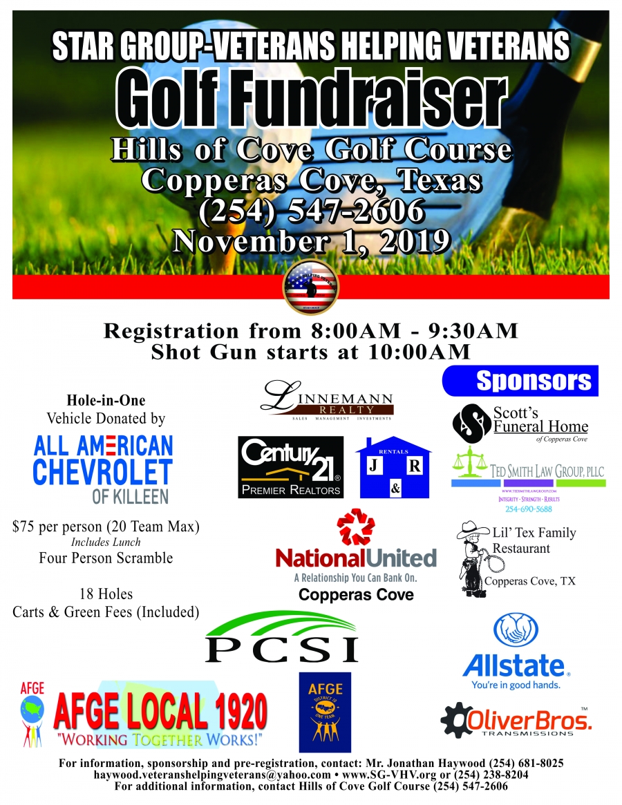 2019 GOLF TOURNAMENT flyer